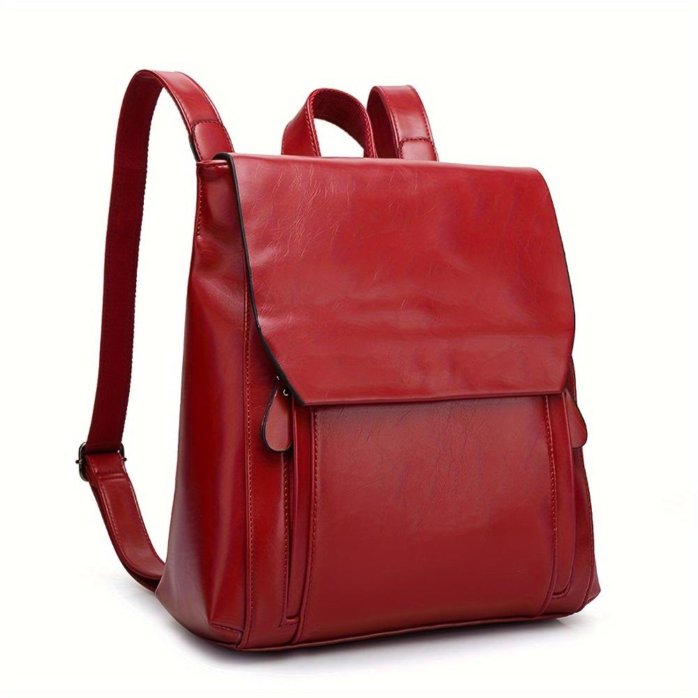 Women's Clara Quilted Vintage Leather Backpack with Gold Hardware