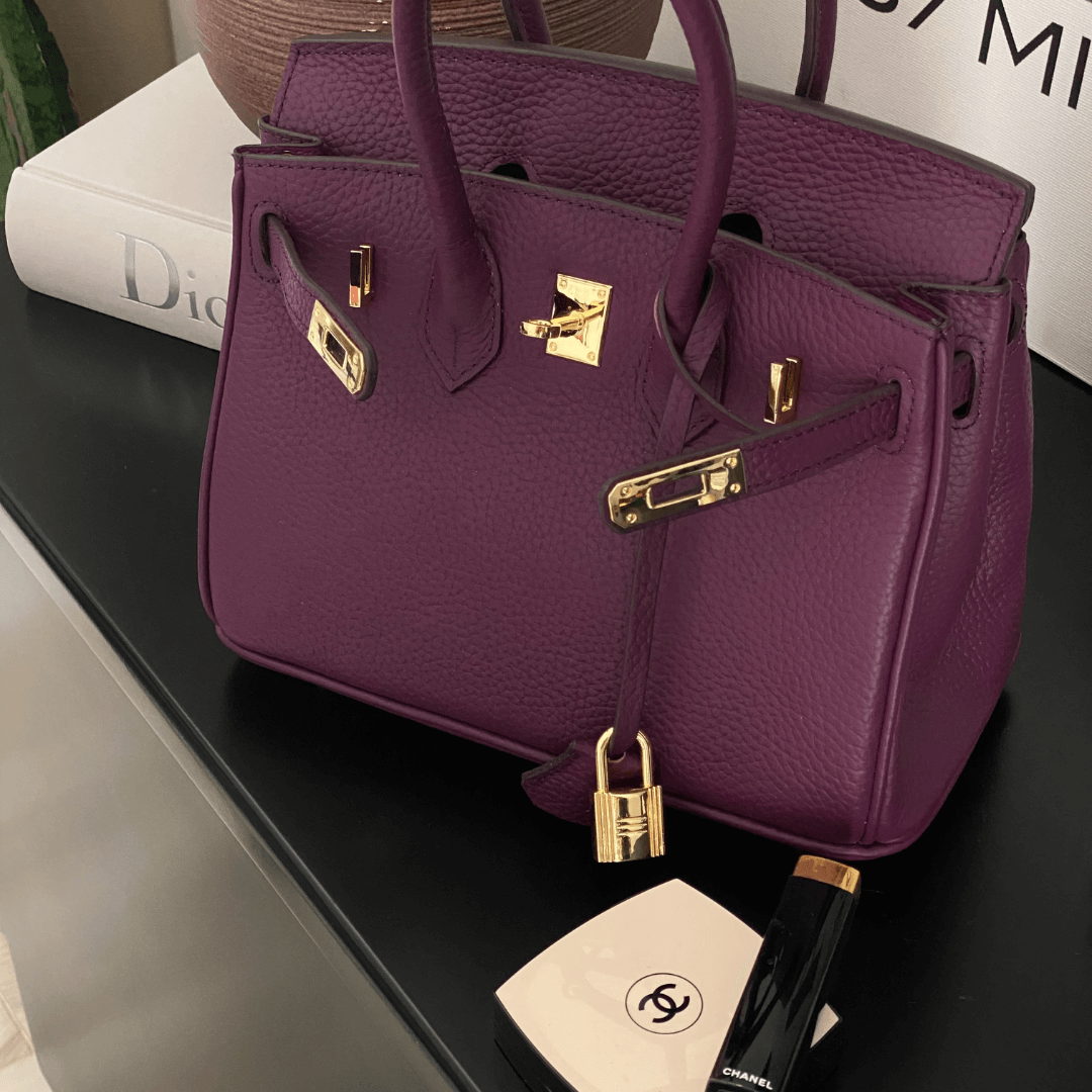Women's Large Leather Top-Handle Handbag