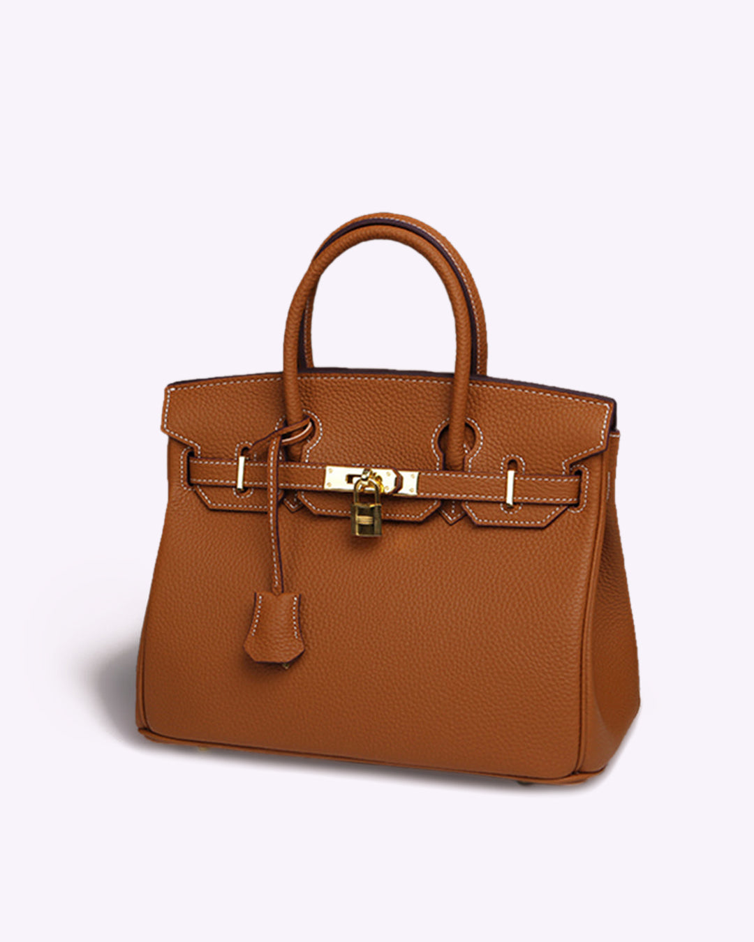 Women's Large Leather Top-Handle Handbag