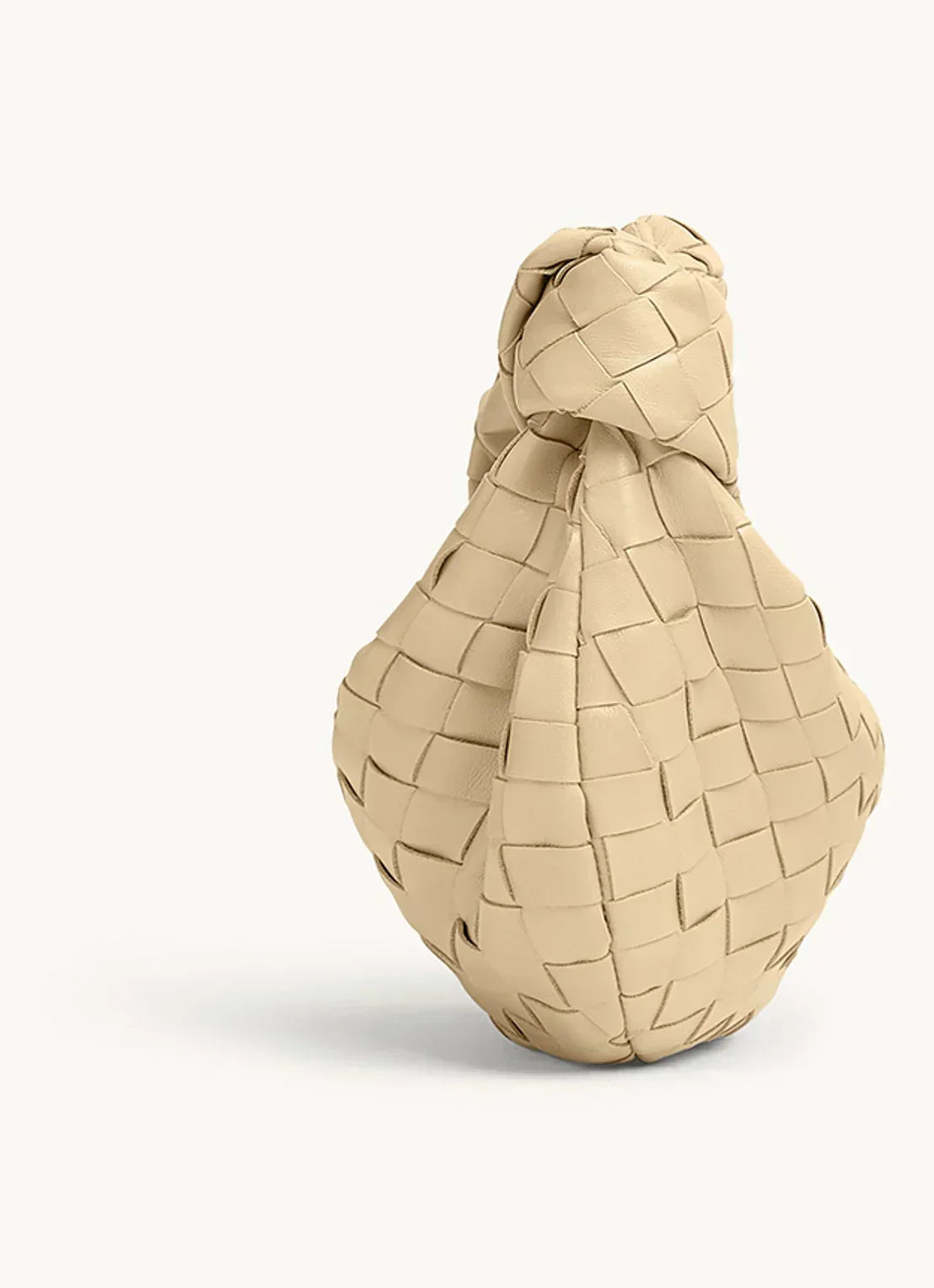 Women's Woven Knot-Handle Mini Hobo Bag