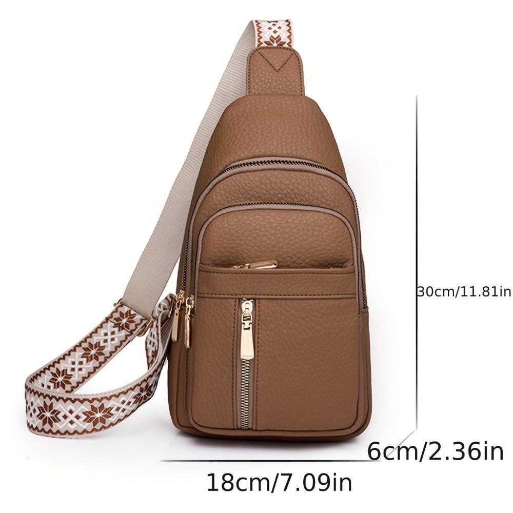 Women's Margaret Pebbled Vegan Leather Sling Crossbody Bag
