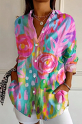 Women's Abstract Print Blouse