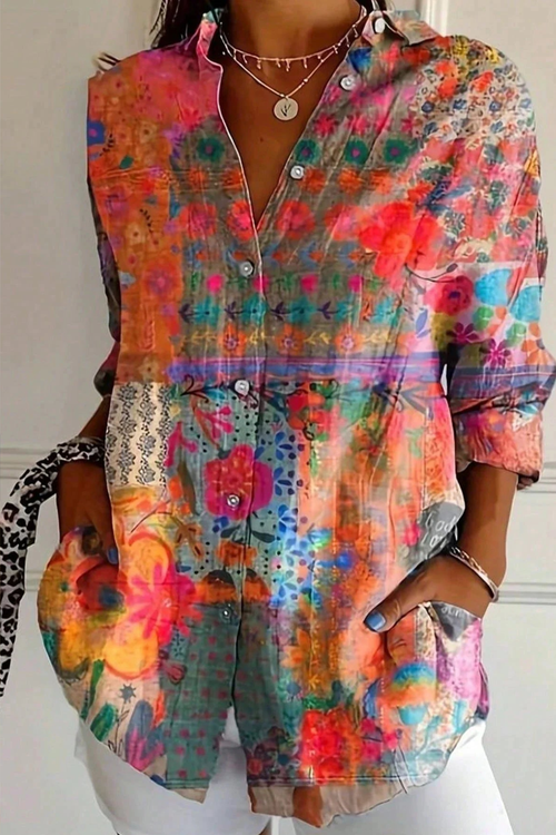 Women's Abstract Print Blouse