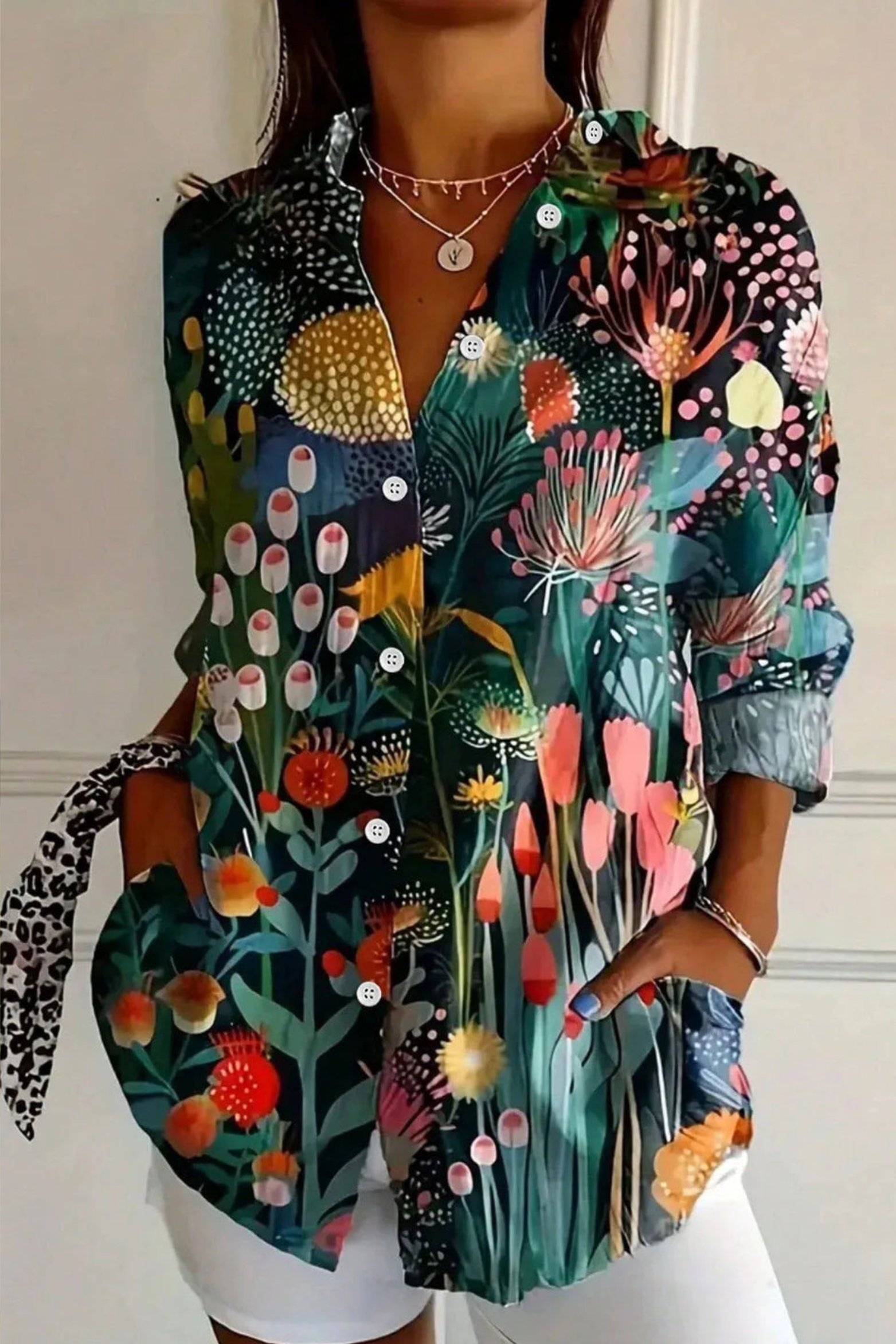 Women's Abstract Print Blouse