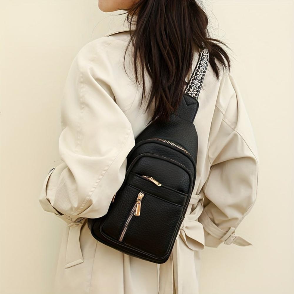 Women's Margaret Pebbled Vegan Leather Sling Crossbody Bag