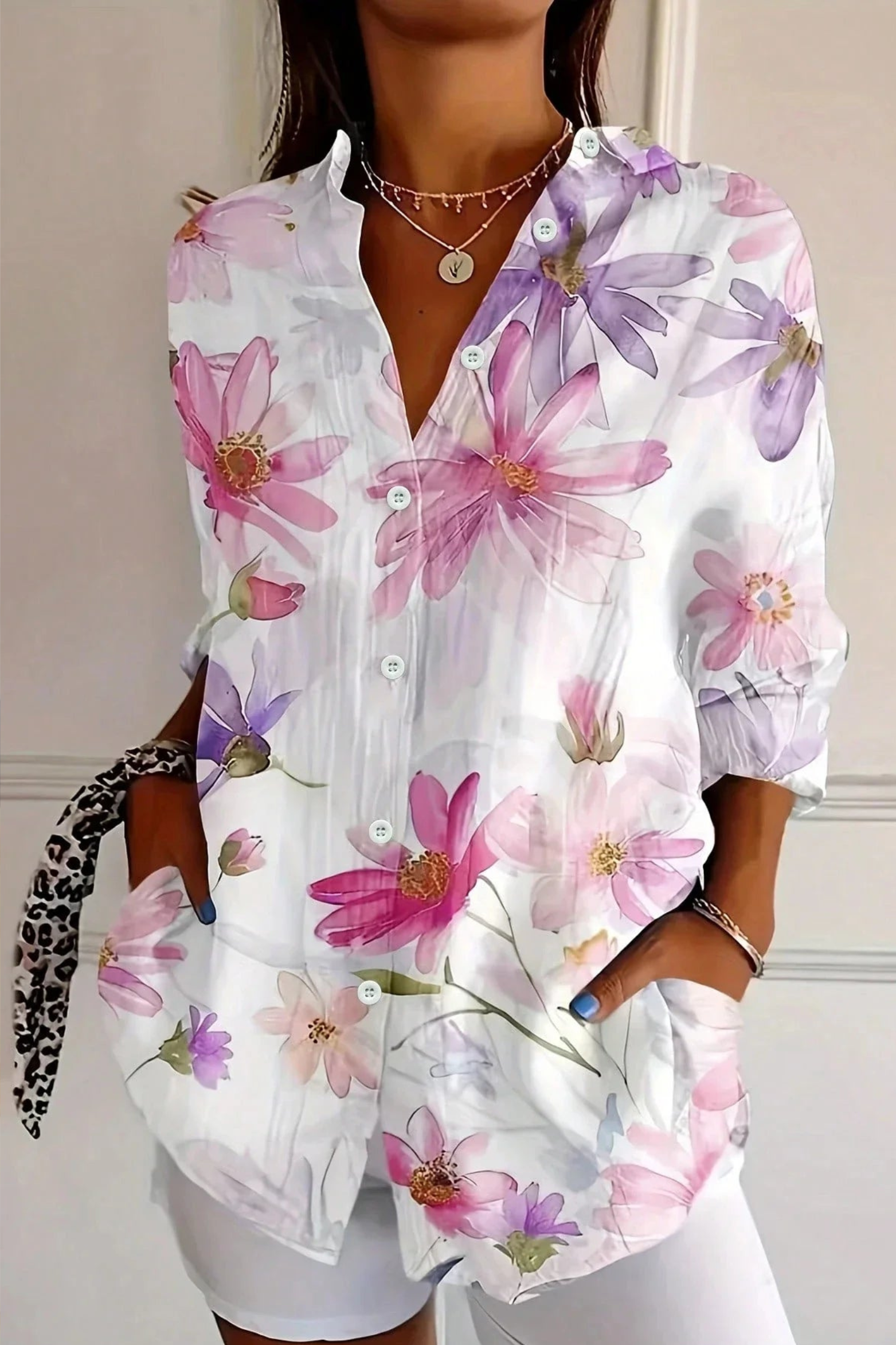 Women's Abstract Print Blouse