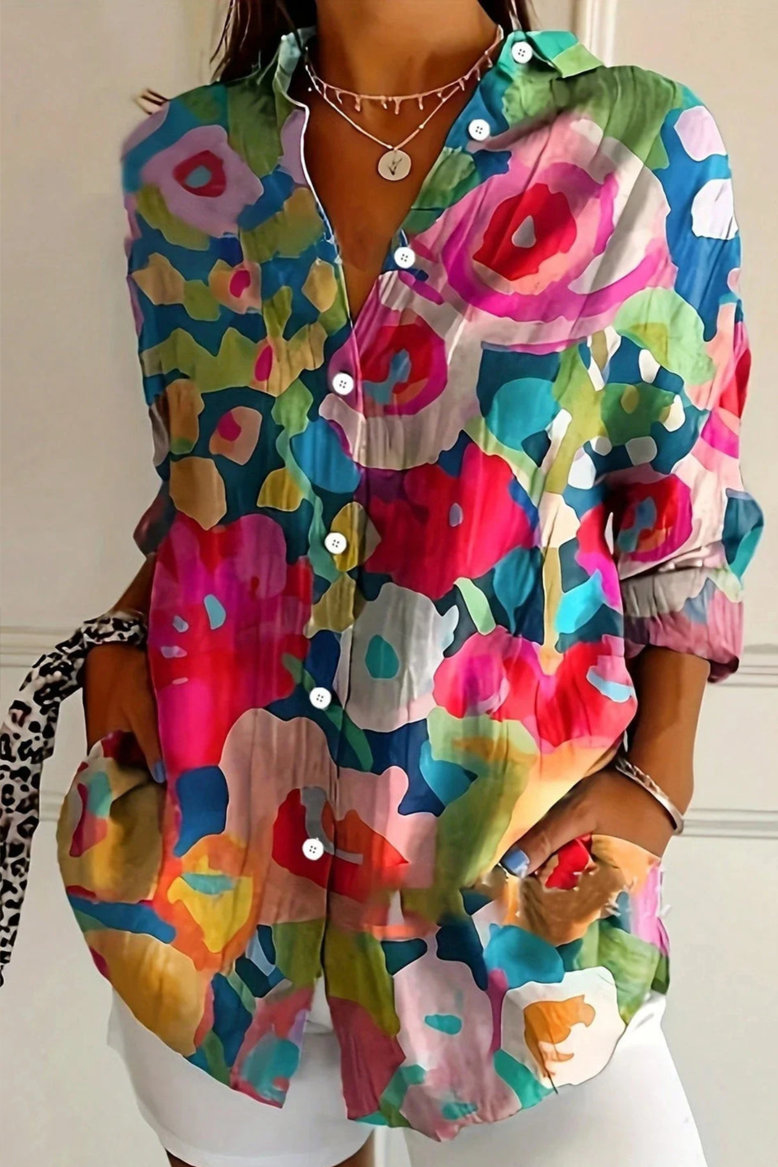 Women's Abstract Print Blouse