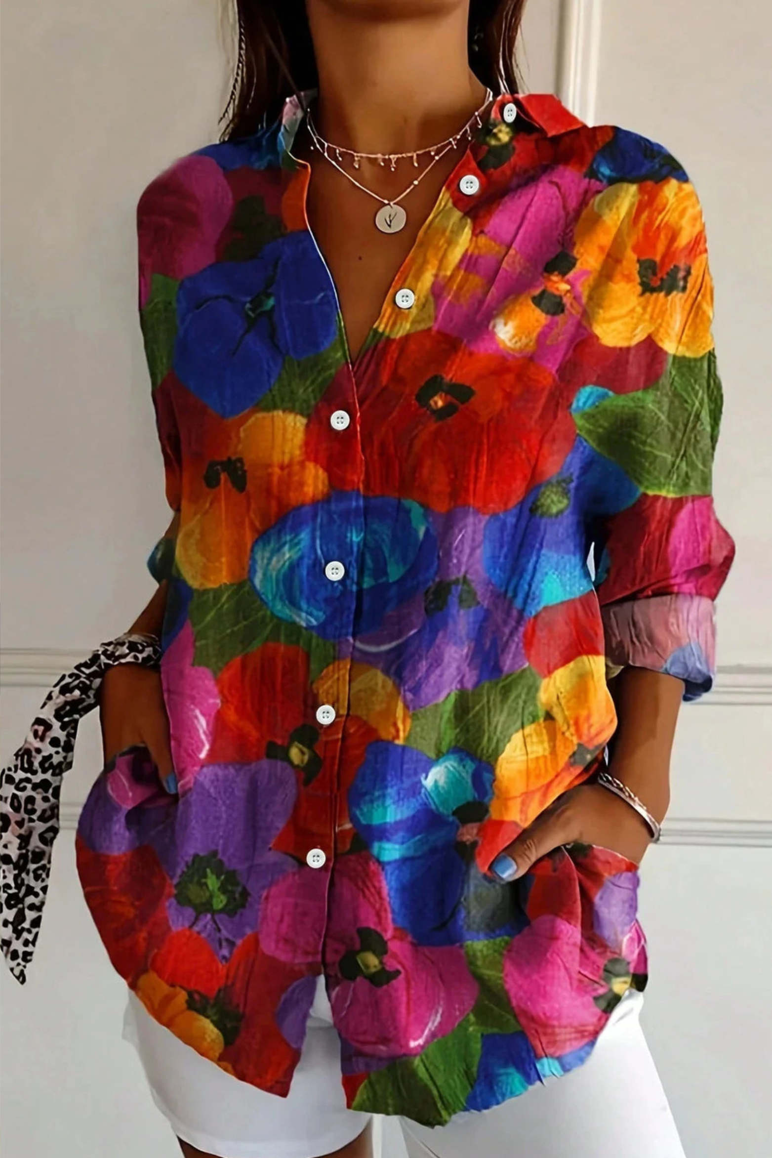 Women's Abstract Print Blouse