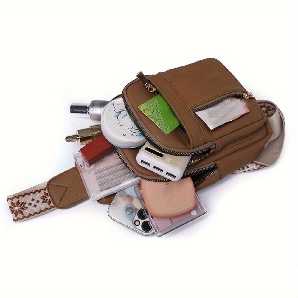Women's Margaret Pebbled Vegan Leather Sling Crossbody Bag