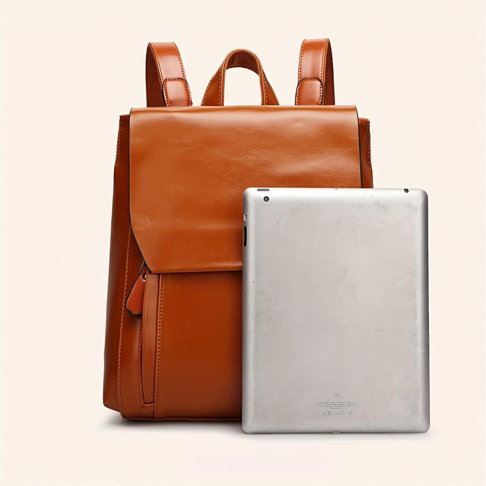Women's Clara Quilted Vintage Leather Backpack with Gold Hardware
