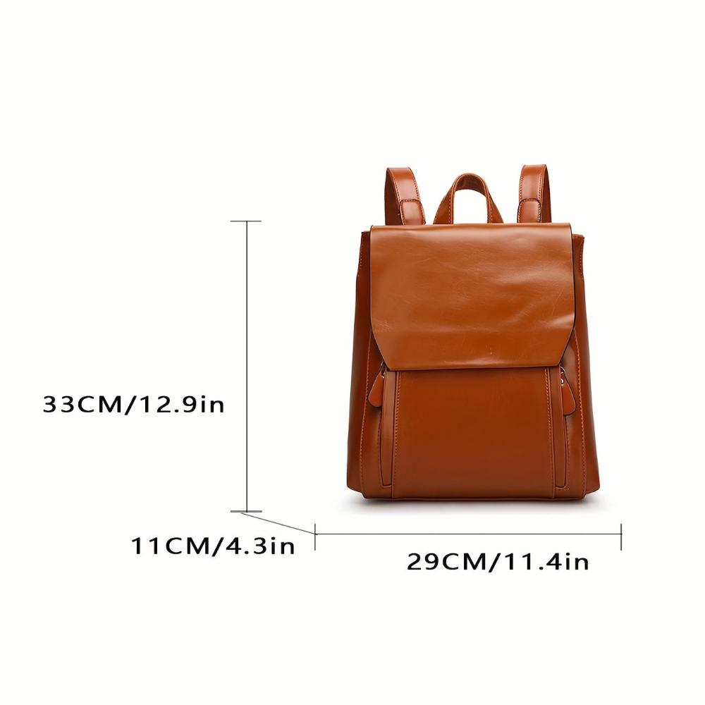 Women's Clara Quilted Vintage Leather Backpack with Gold Hardware