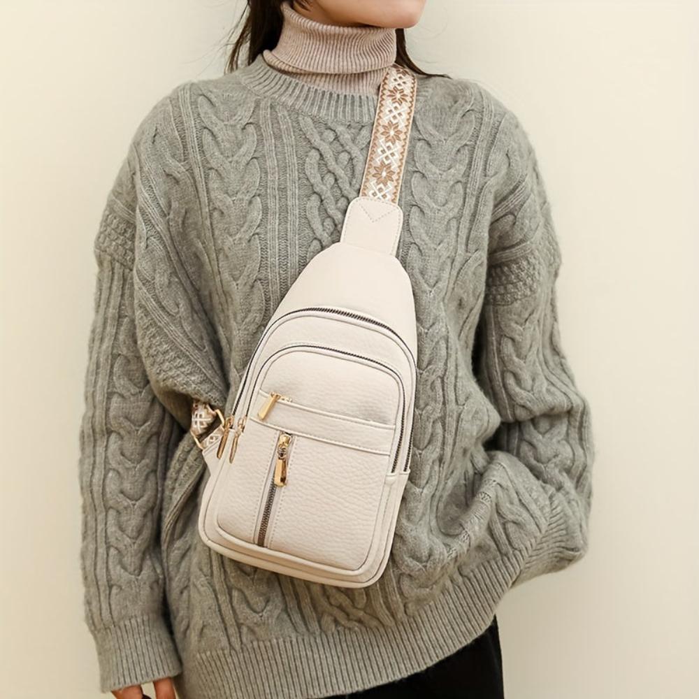 Women's Margaret Pebbled Vegan Leather Sling Crossbody Bag