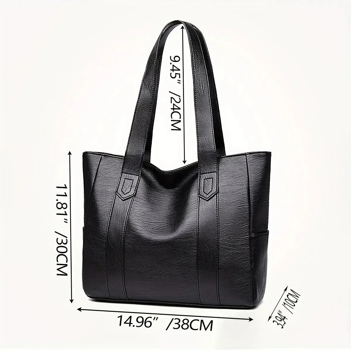 Women's Genuine Leather Shoulder Bag with Single Strap