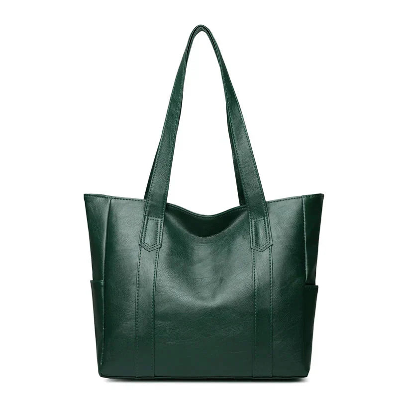 Women's Genuine Leather Shoulder Bag with Single Strap