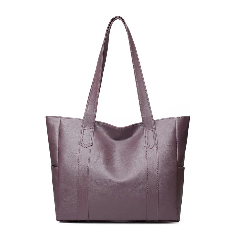 Women's Genuine Leather Shoulder Bag with Single Strap