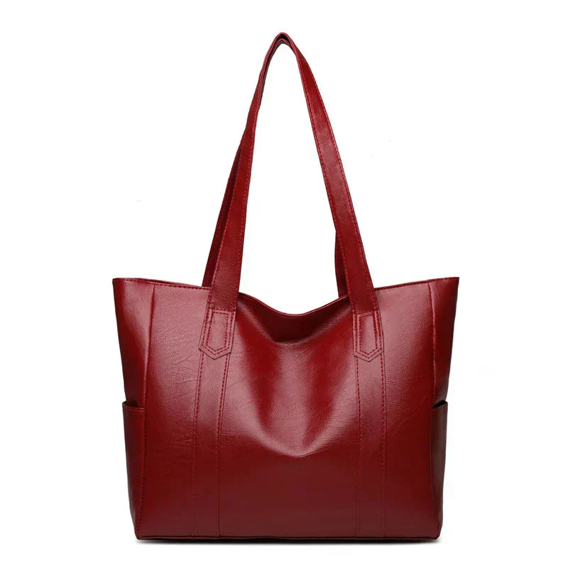 Women's Genuine Leather Shoulder Bag with Single Strap
